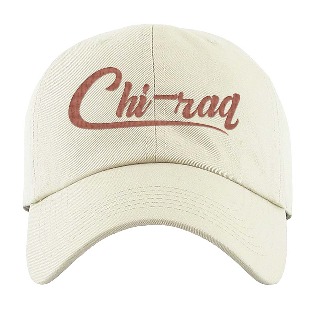 Crimson Bliss 5s Dad Hat | Chiraq, White
