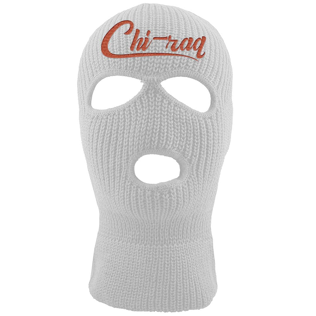 Crimson Bliss 5s Ski Mask | Chiraq, White