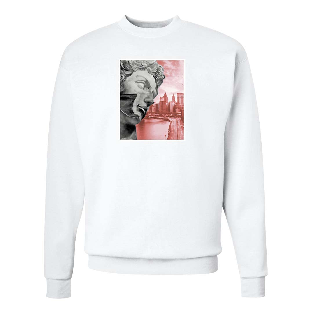 Crimson Bliss 5s Crewneck Sweatshirt | Miguel, White