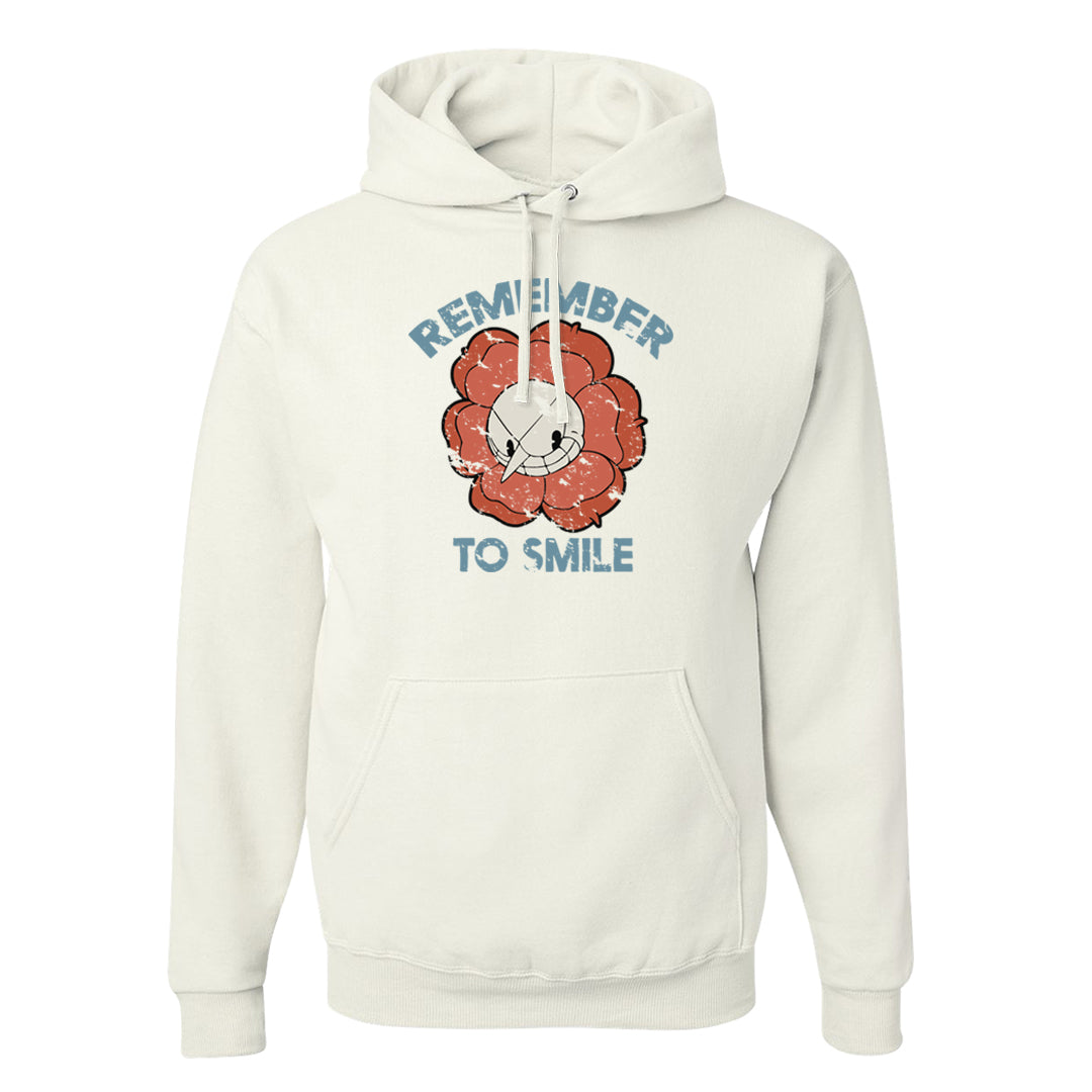 Crimson Bliss 5s Hoodie | Remember To Smile, White