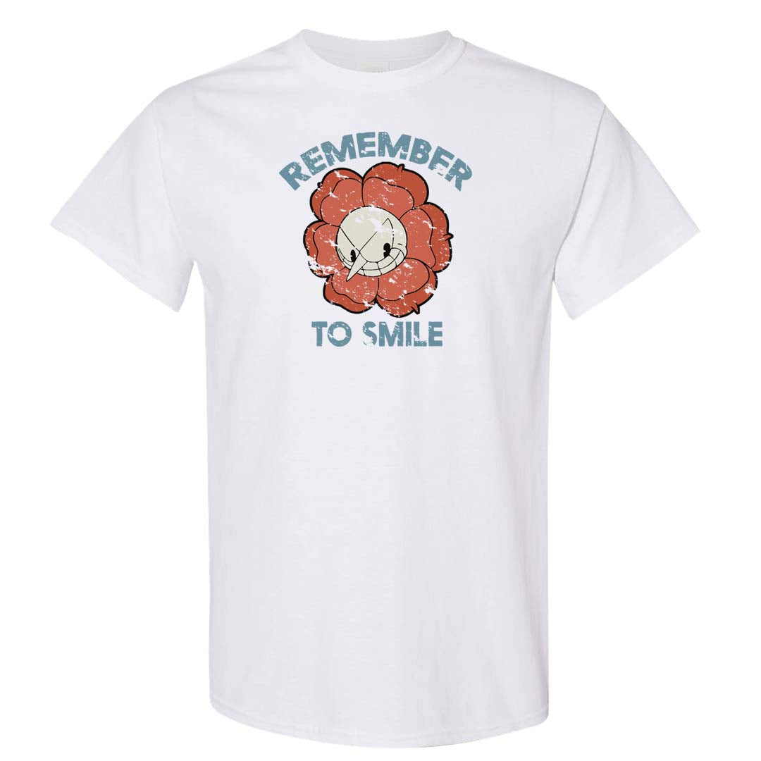 Crimson Bliss 5s T Shirt | Remember To Smile, White