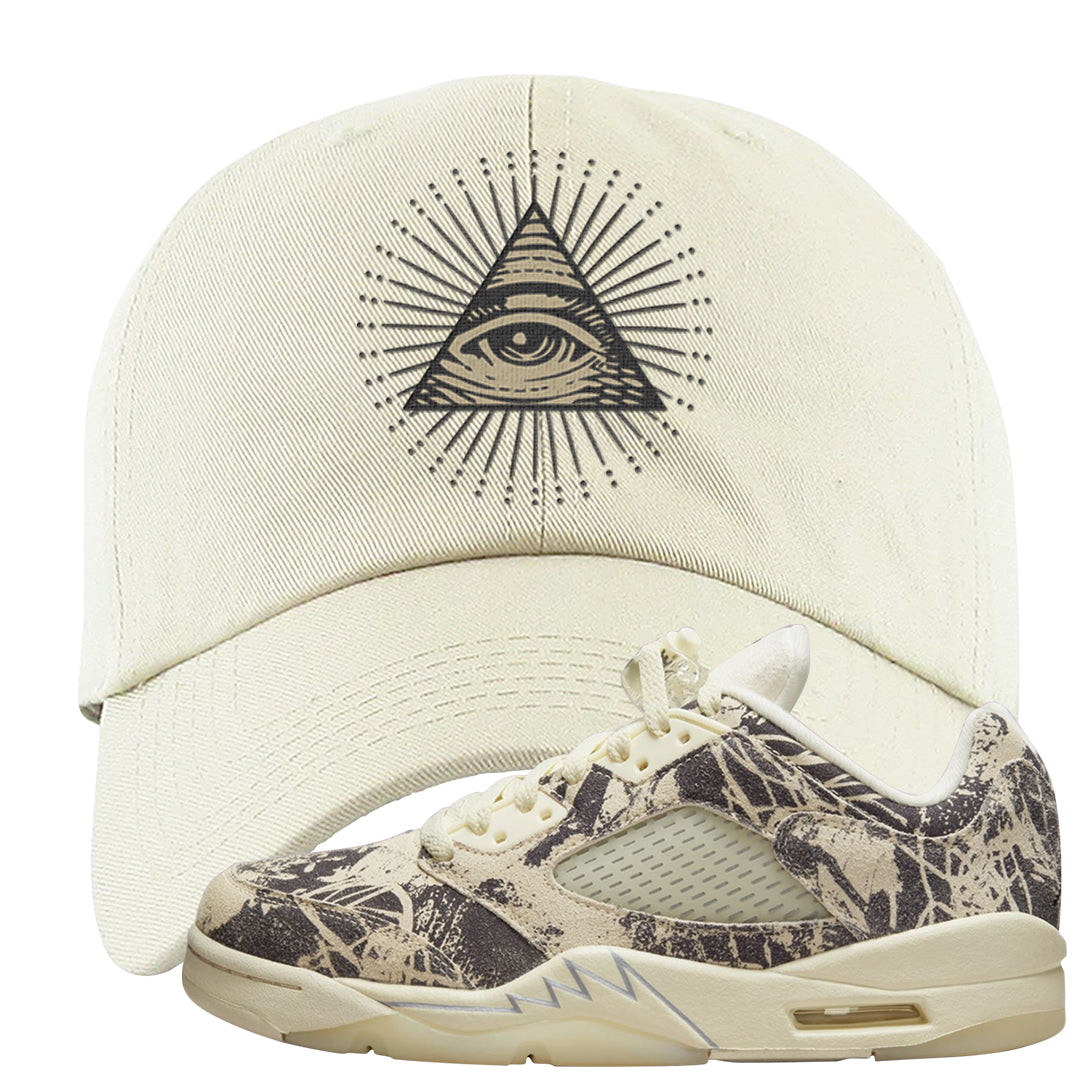 Expression Low 5s Dad Hat | All Seeing Eye, White