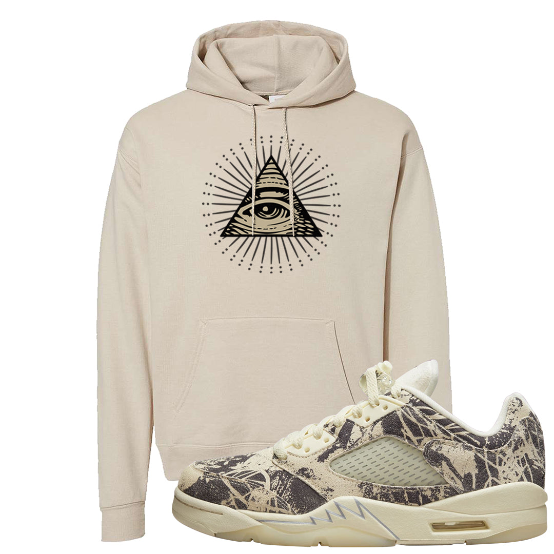 Expression Low 5s Hoodie | All Seeing Eye, Sand