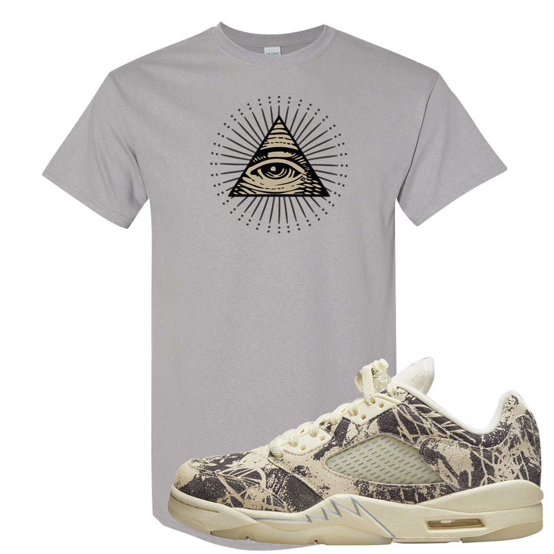 Expression Low 5s T Shirt | All Seeing Eye, Gravel