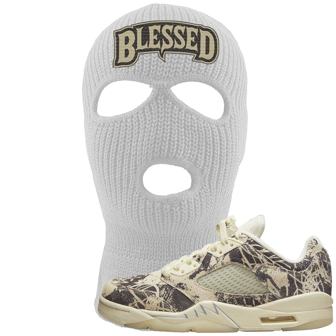 Expression Low 5s Ski Mask | Blessed Arch, White
