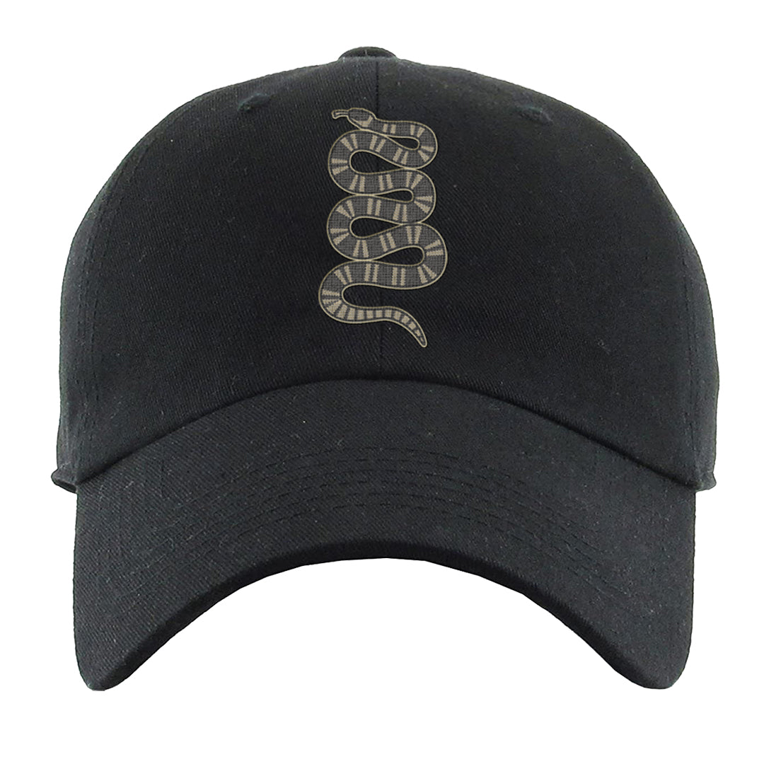 Expression Low 5s Dad Hat | Coiled Snake, Black