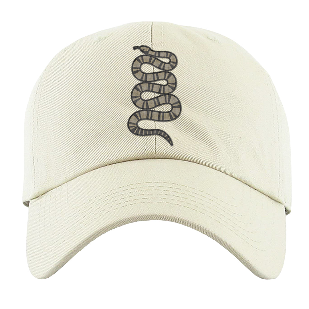 Expression Low 5s Dad Hat | Coiled Snake, White