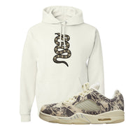Expression Low 5s Hoodie | Coiled Snake, White