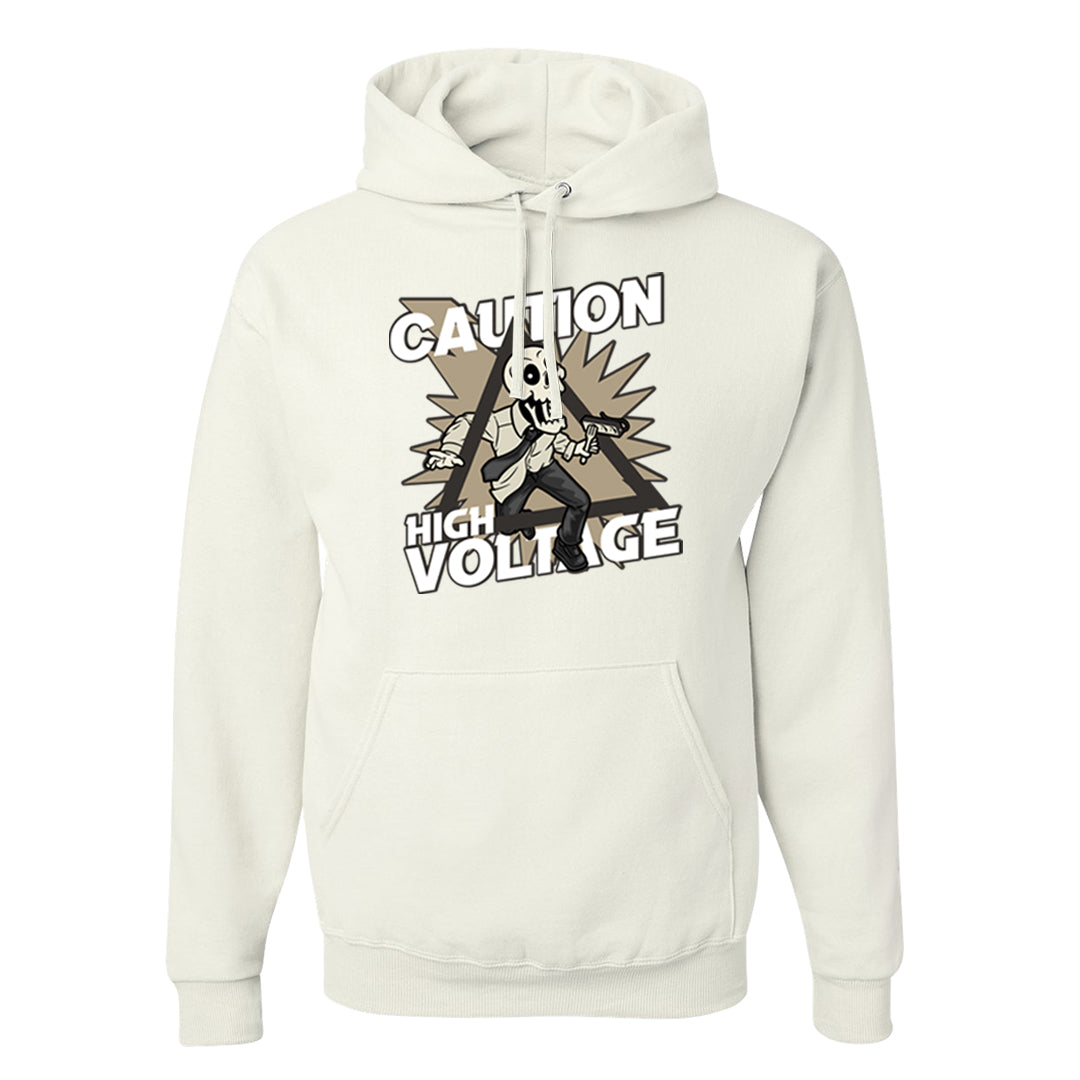 Expression Low 5s Hoodie | Caution High Voltage, White