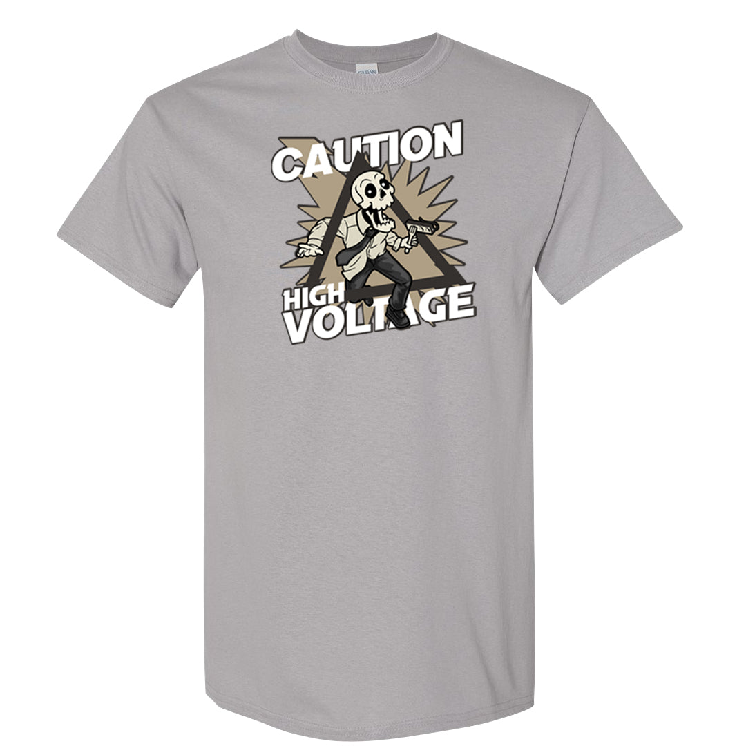 Expression Low 5s T Shirt | Caution High Voltage, Gravel