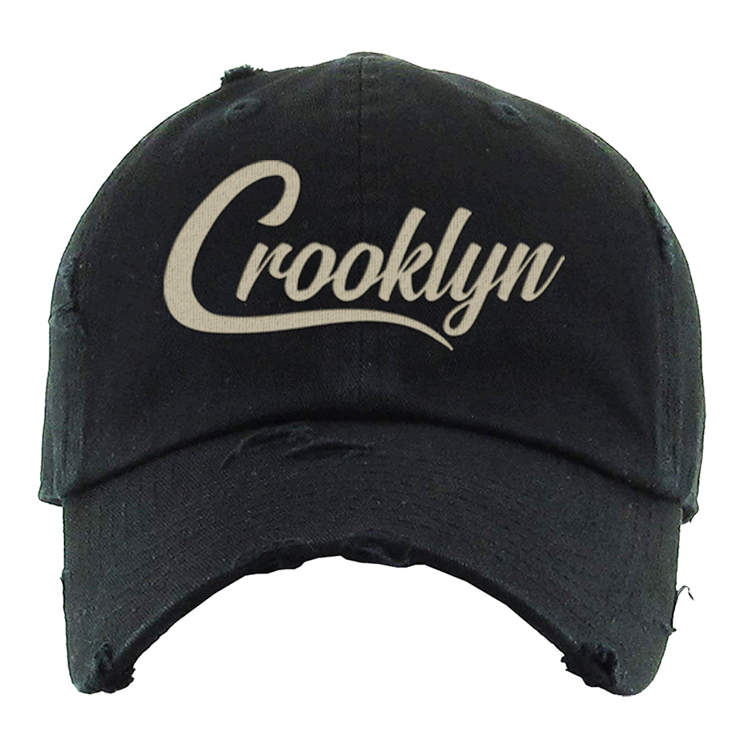 Expression Low 5s Distressed Dad Hat | Crooklyn, Black