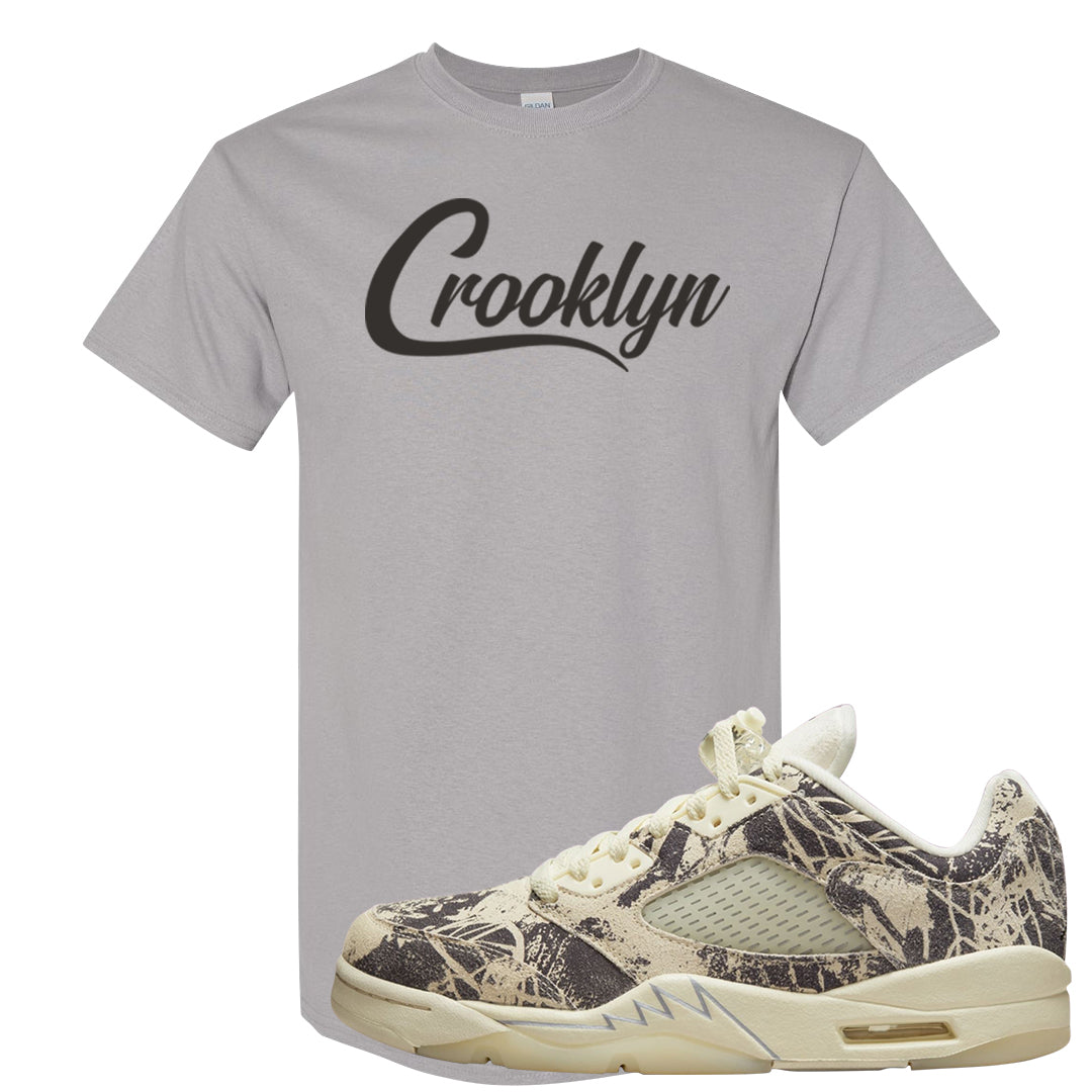 Expression Low 5s T Shirt | Crooklyn, Gravel