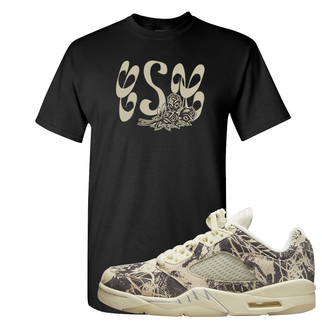 Expression Low 5s T Shirt | Certified Sneakerhead, Black
