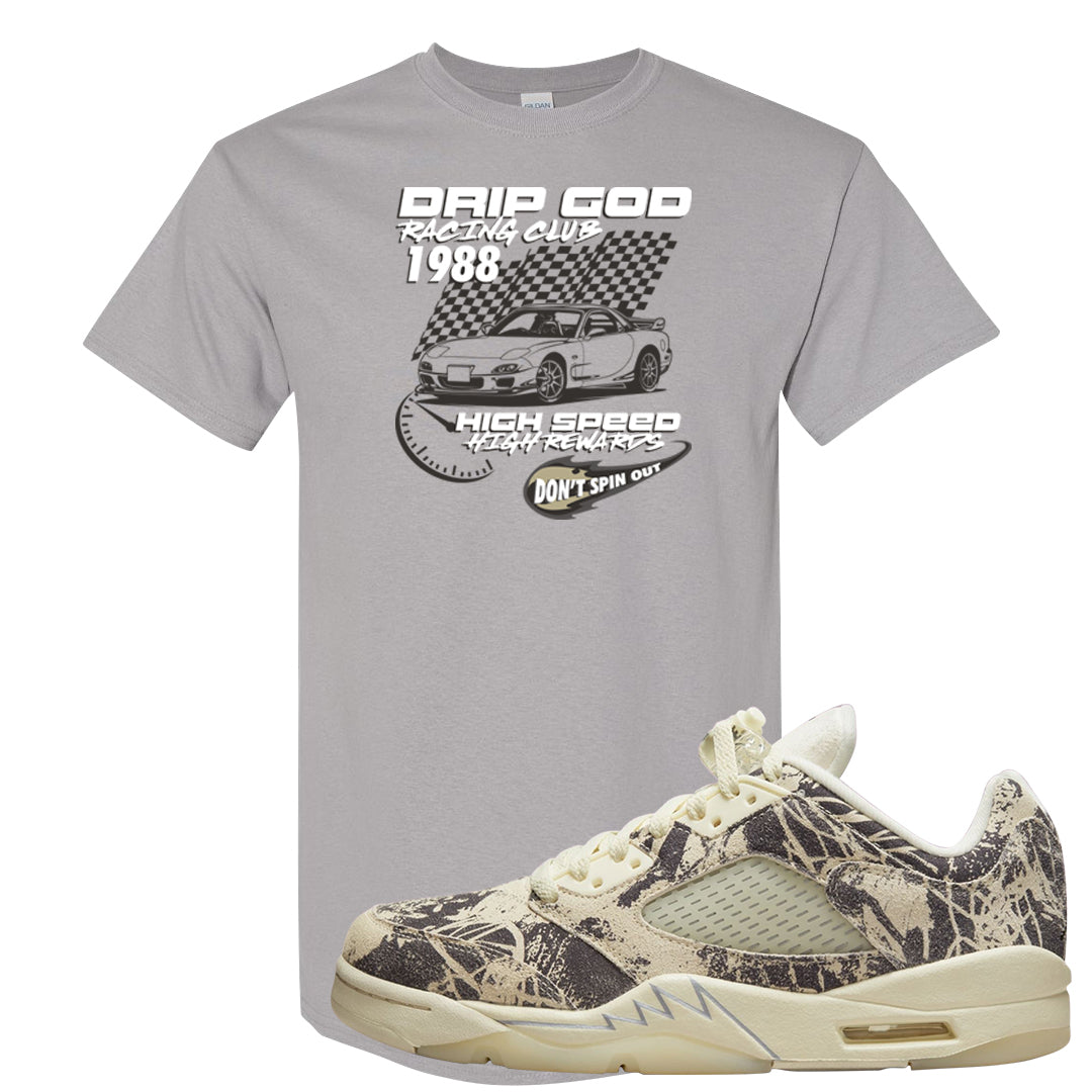 Expression Low 5s T Shirt | Drip God Racing Club, Gravel