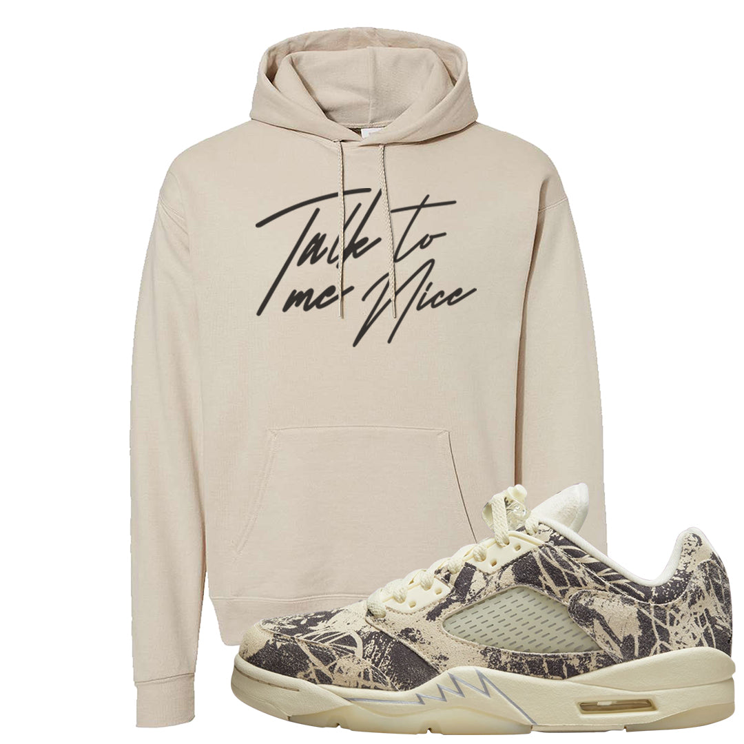 Expression Low 5s Hoodie | Talk To Me Nice, Sand
