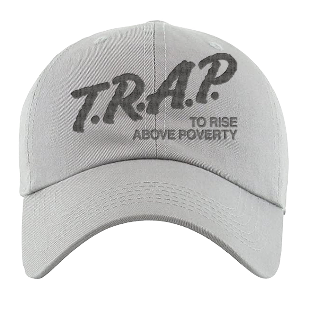 Expression Low 5s Dad Hat | Trap To Rise Above Poverty, Light Gray