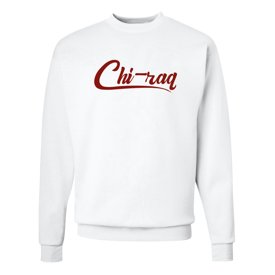 Mars For Her 5s Crewneck Sweatshirt | Chiraq, White