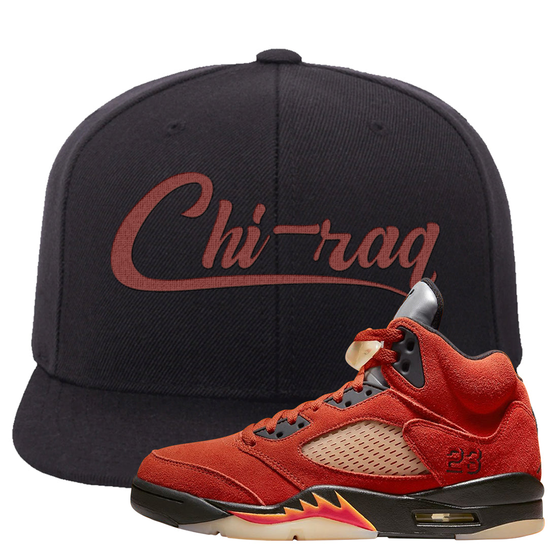Mars For Her 5s Snapback Hat | Chiraq, Black