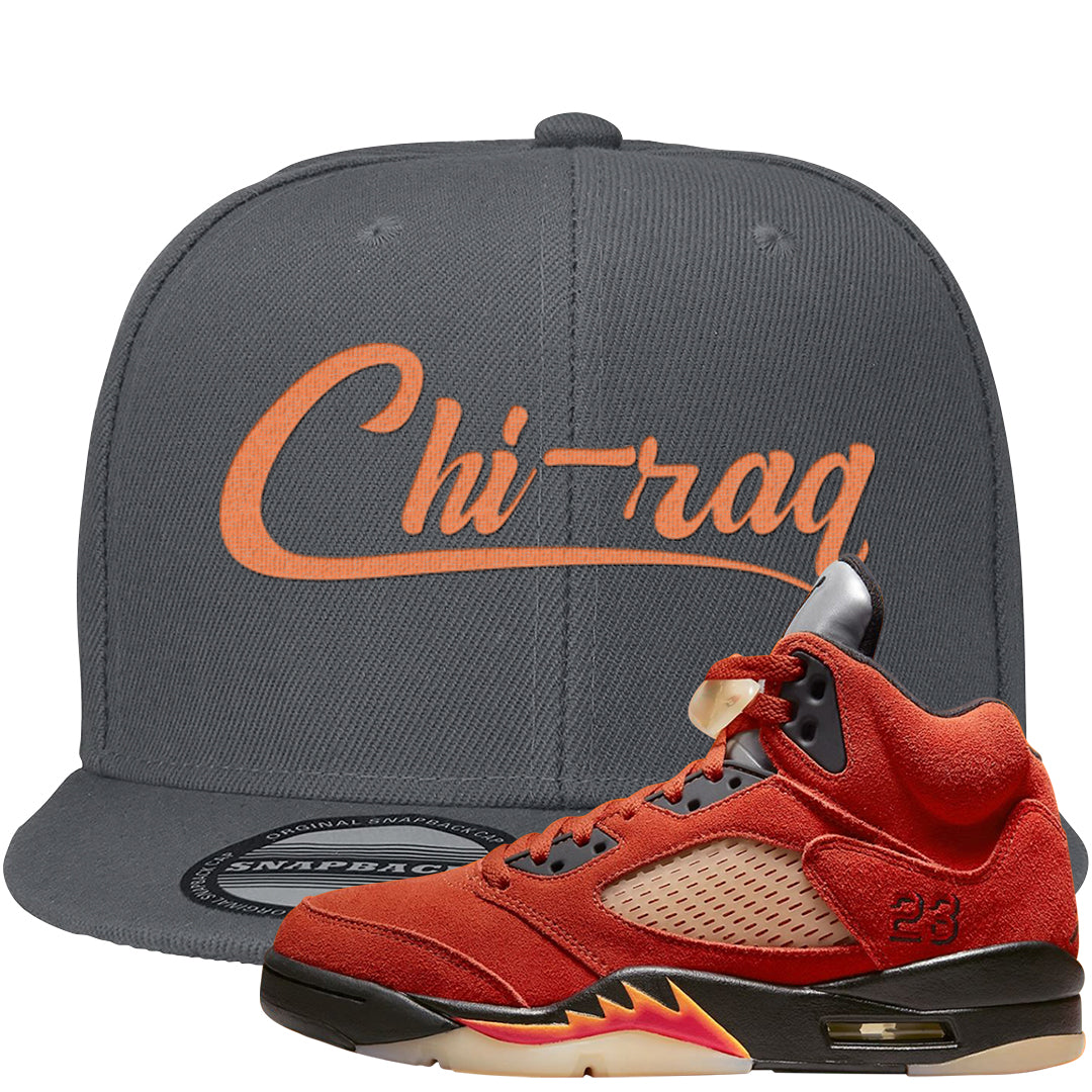 Mars For Her 5s Snapback Hat | Chiraq, Dark Grey