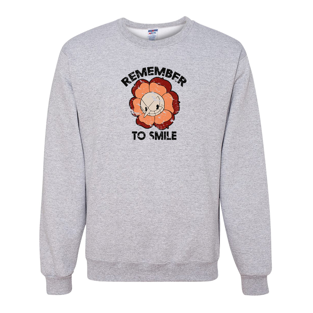 Mars For Her 5s Crewneck Sweatshirt | Remember To Smile, Ash
