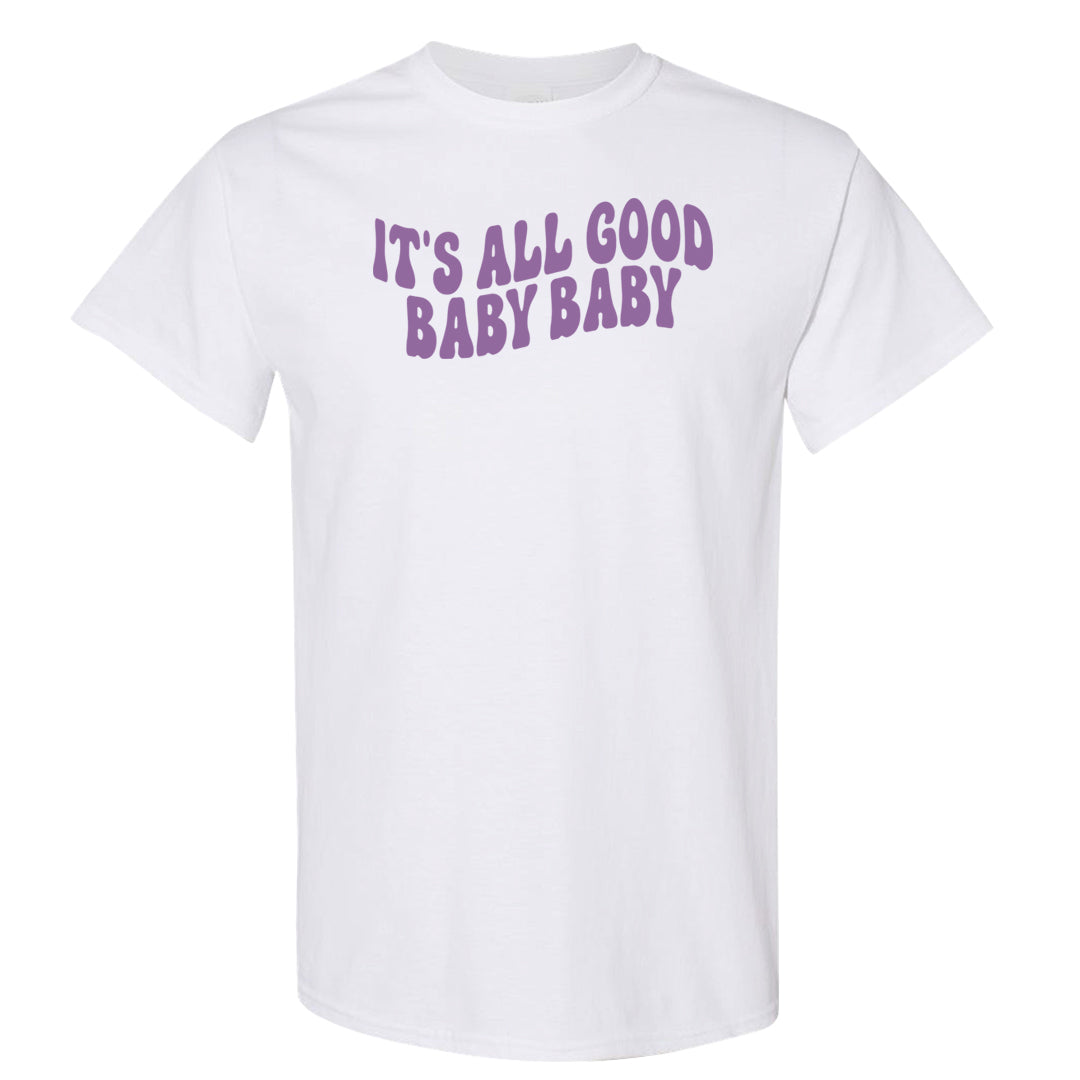 Sail Washed Yellow Violet Star 5s T Shirt | All Good Baby, White