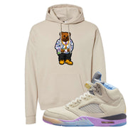 Sail Washed Yellow Violet Star 5s Hoodie | Sweater Bear, Sand