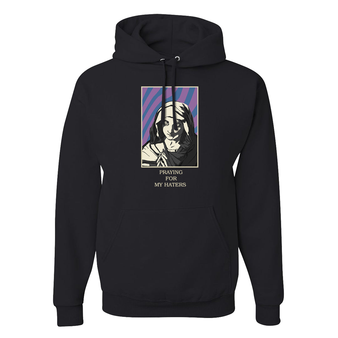 Sail Washed Yellow Violet Star 5s Hoodie | God Told Me, Black