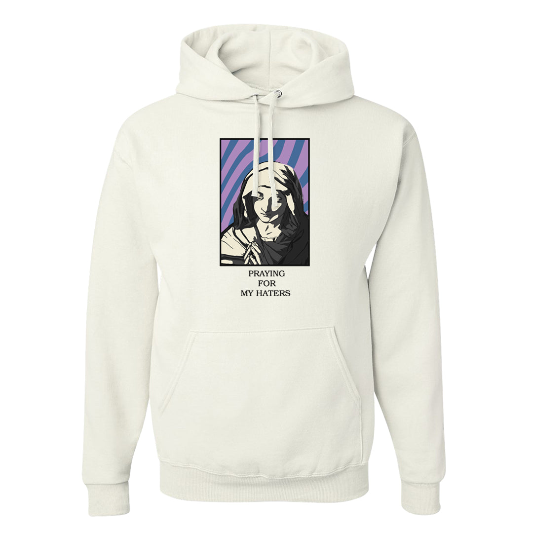 Sail Washed Yellow Violet Star 5s Hoodie | God Told Me, White