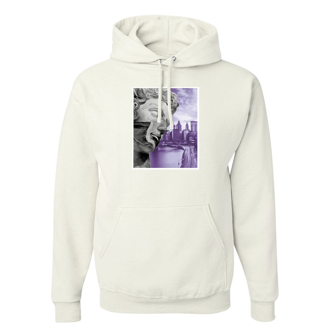 Sail Washed Yellow Violet Star 5s Hoodie | Miguel, White