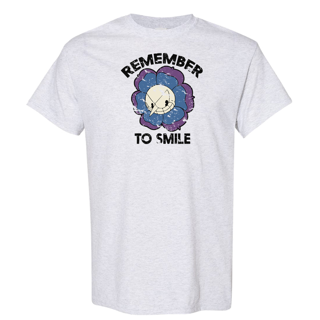 Sail Washed Yellow Violet Star 5s T Shirt | Remember To Smile, Ash