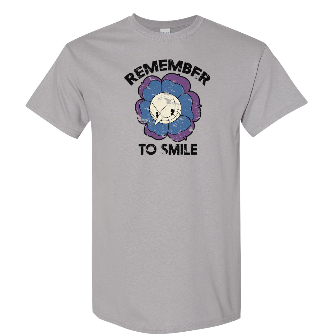 Sail Washed Yellow Violet Star 5s T Shirt | Remember To Smile, Gravel