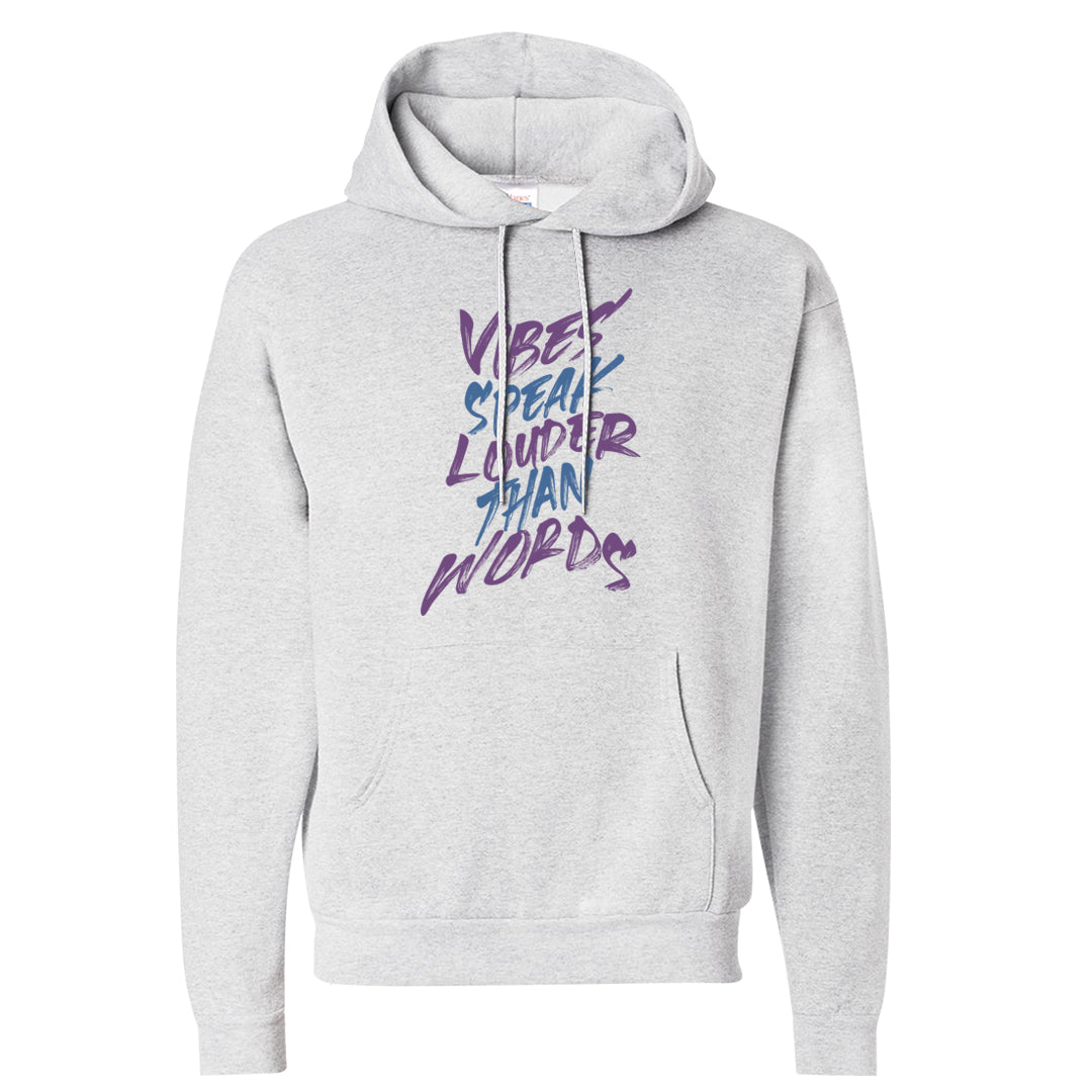 Sail Washed Yellow Violet Star 5s Hoodie | Vibes Speak Louder Than Words, Ash