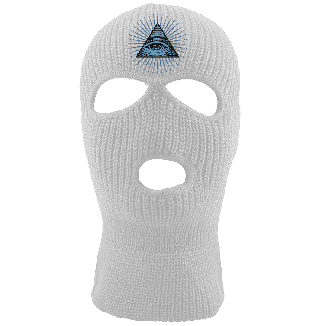 UNC 5s Ski Mask | All Seeing Eye, White
