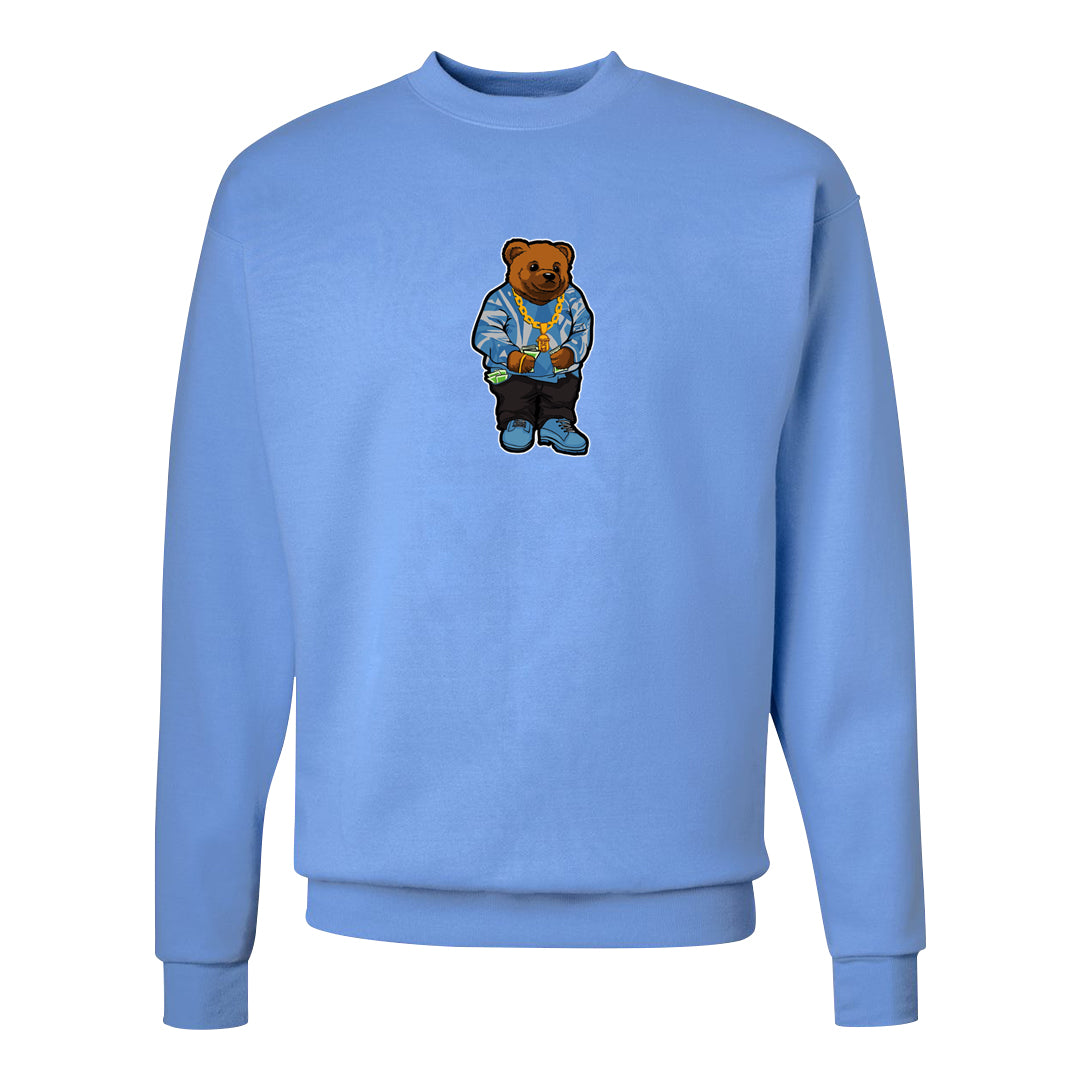UNC 5s Crewneck Sweatshirt | Sweater Bear, Carolina Blue