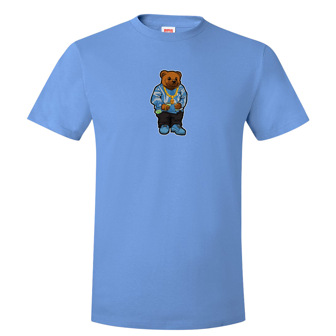 UNC 5s T Shirt | Sweater Bear, Carolina Blue