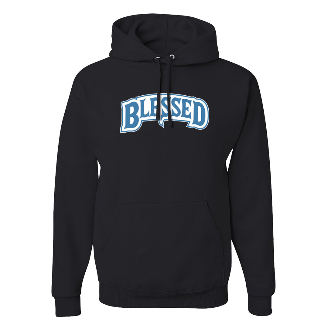 UNC 5s Hoodie | Blessed Arch, Black