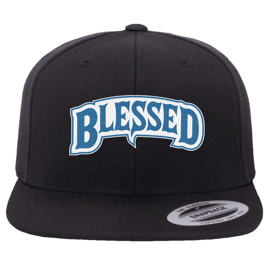 UNC 5s Snapback Hat | Blessed Arch, Black