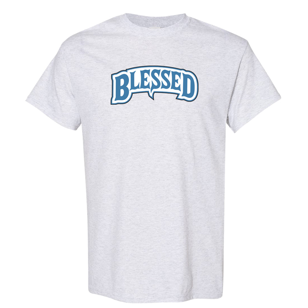 UNC 5s T Shirt | Blessed Arch, Ash