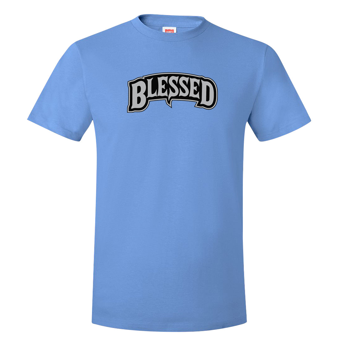 UNC 5s T Shirt | Blessed Arch, Carolina Blue