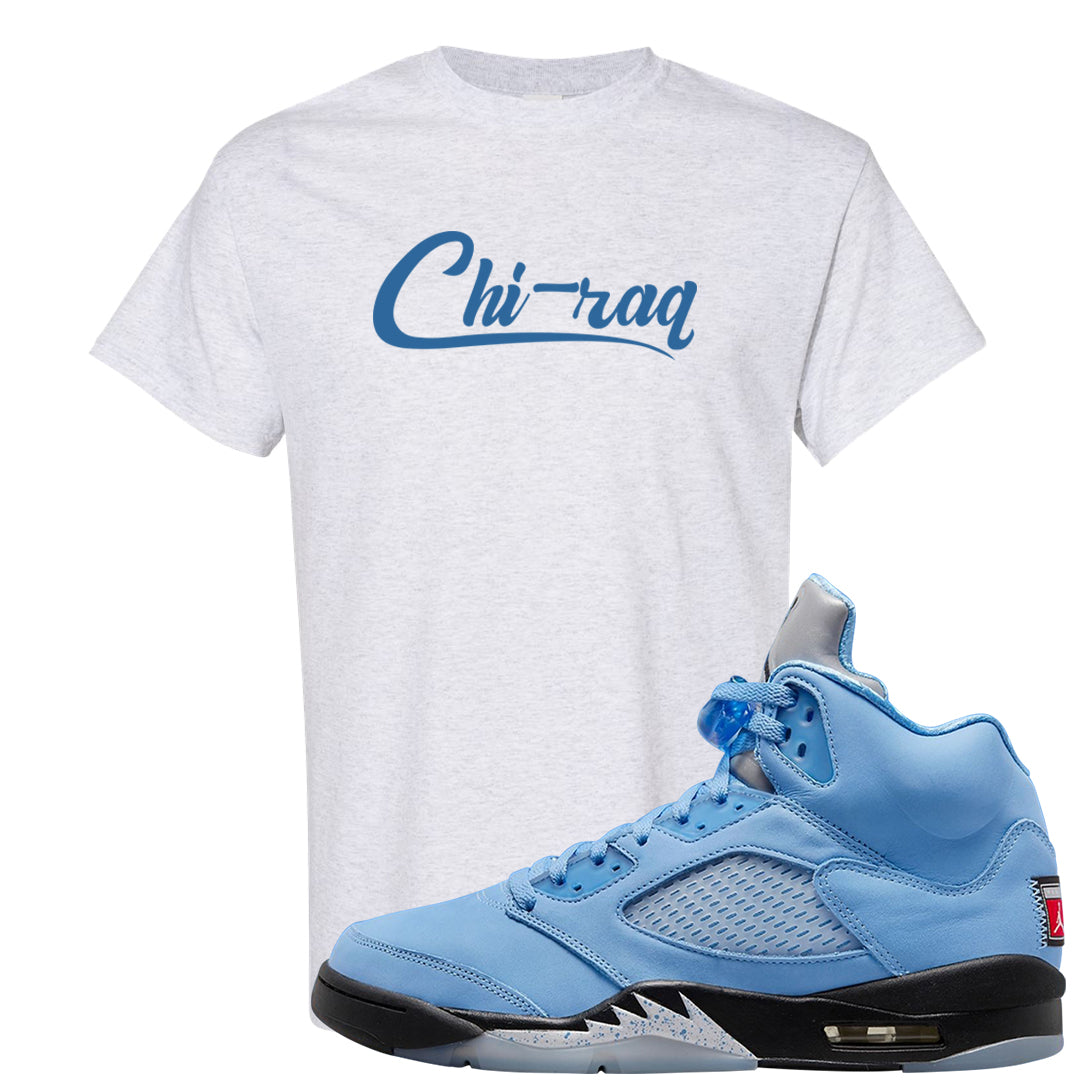 UNC 5s T Shirt | Chiraq, Ash