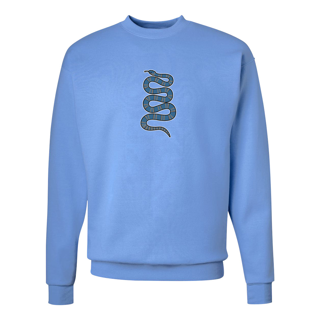 UNC 5s Crewneck Sweatshirt | Coiled Snake, Carolina Blue