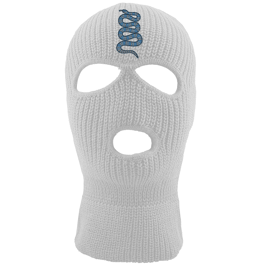 UNC 5s Ski Mask | Coiled Snake, White