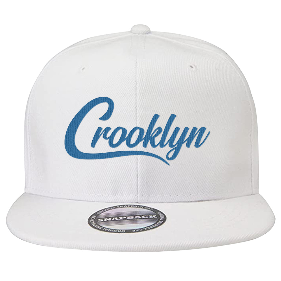UNC 5s Snapback Hat | Crooklyn, White