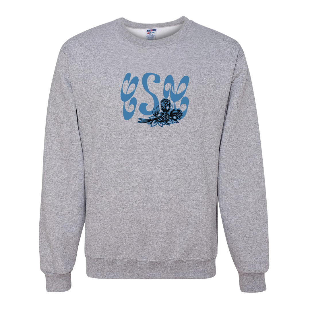 UNC 5s Crewneck Sweatshirt | Certified Sneakerhead, Ash