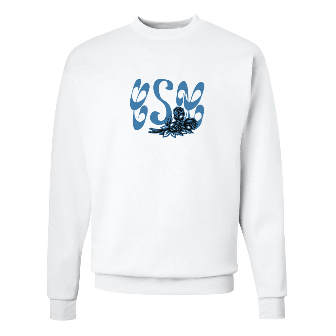 UNC 5s Crewneck Sweatshirt | Certified Sneakerhead, White