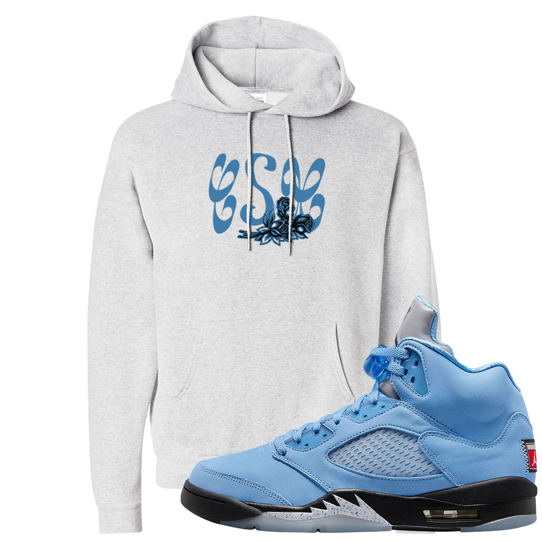 UNC 5s Hoodie | Certified Sneakerhead, Ash