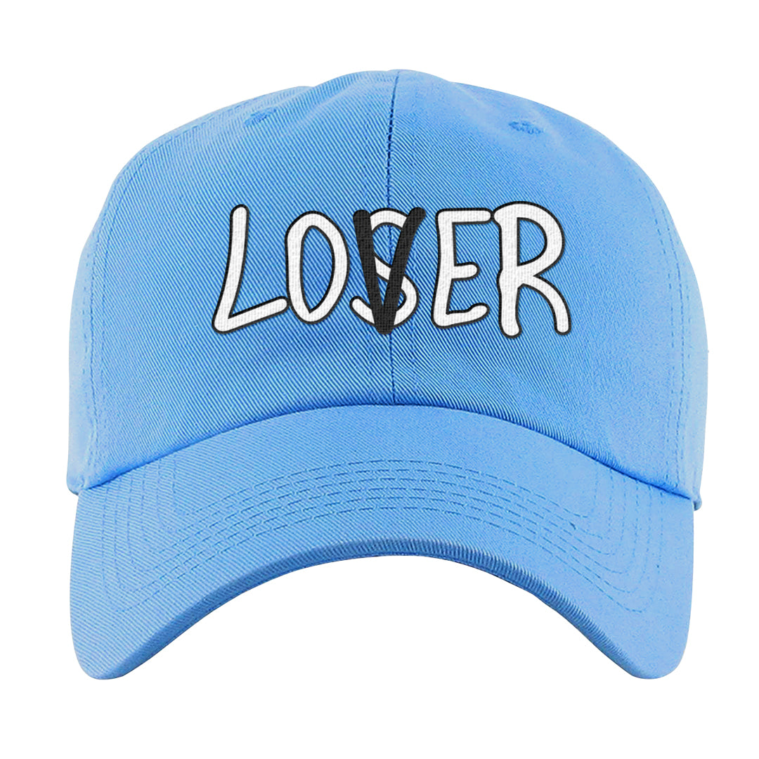UNC 5s Dad Hat | Lover, Carolina Blue