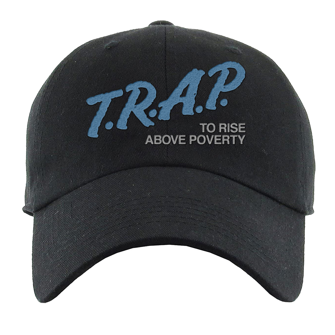 UNC 5s Dad Hat | Trap To Rise Above Poverty, Black