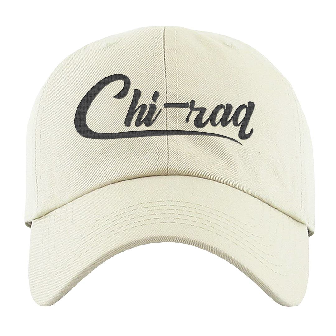 Black Chrome 6s Dad Hat | Chiraq, White