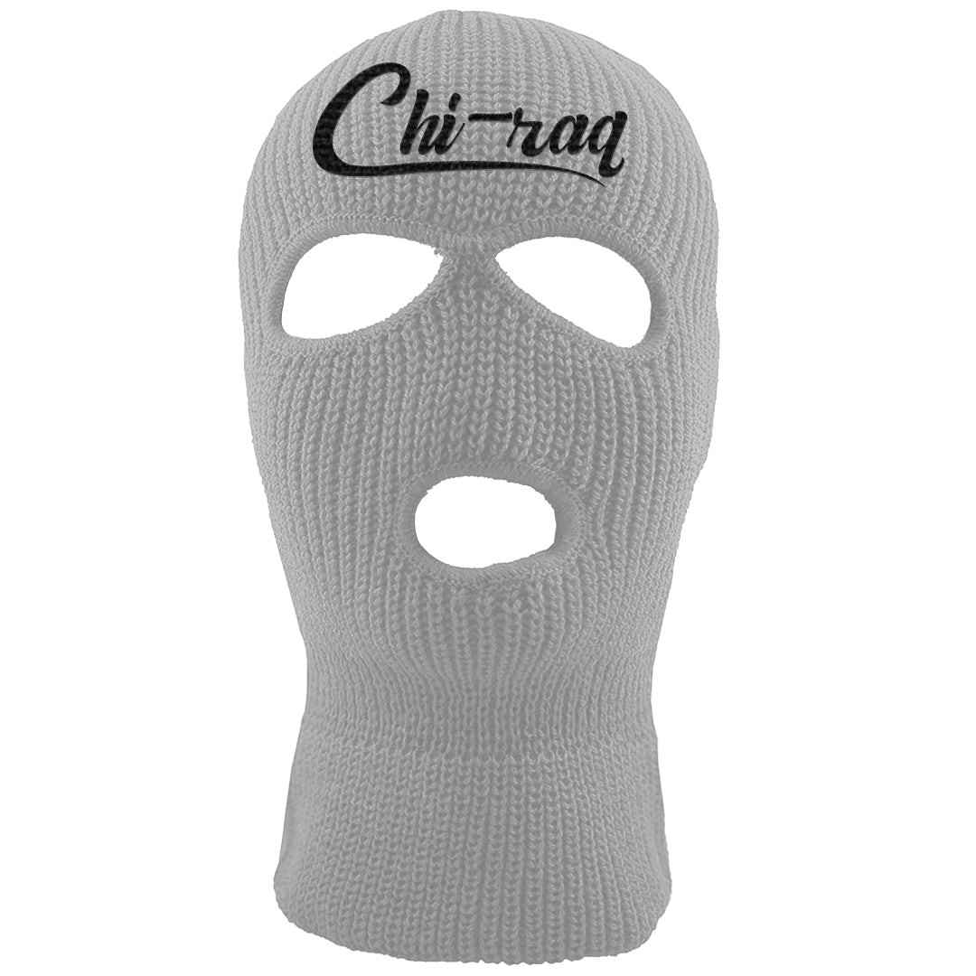Black Chrome 6s Ski Mask | Chiraq, Light Gray